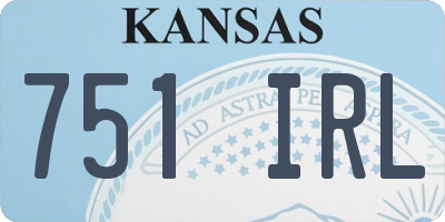 KS license plate 751IRL