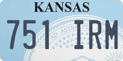 KS license plate 751IRM