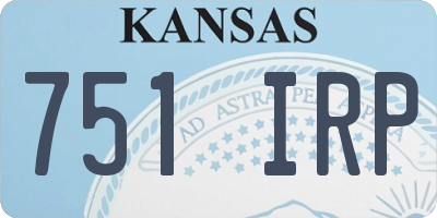 KS license plate 751IRP