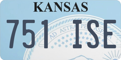 KS license plate 751ISE
