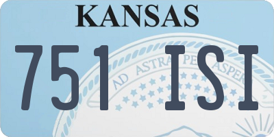 KS license plate 751ISI