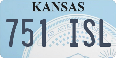 KS license plate 751ISL