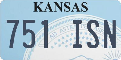 KS license plate 751ISN