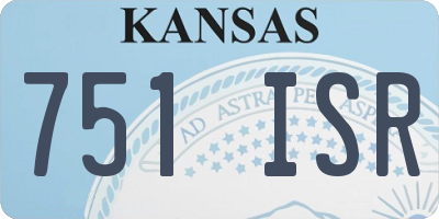 KS license plate 751ISR
