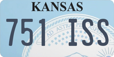 KS license plate 751ISS