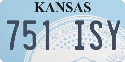KS license plate 751ISY