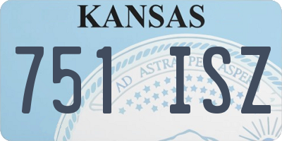 KS license plate 751ISZ
