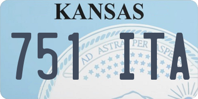 KS license plate 751ITA