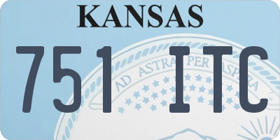 KS license plate 751ITC