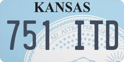 KS license plate 751ITD