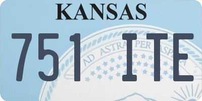 KS license plate 751ITE
