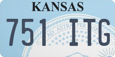 KS license plate 751ITG
