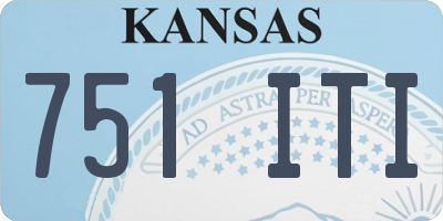 KS license plate 751ITI