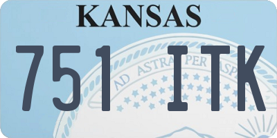 KS license plate 751ITK