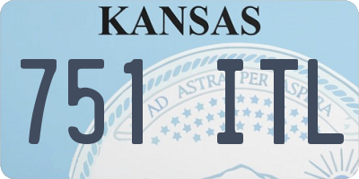 KS license plate 751ITL