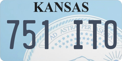 KS license plate 751ITO