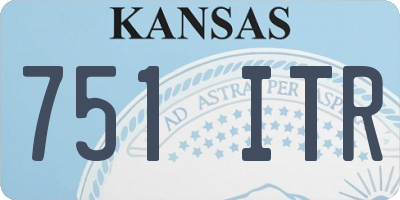 KS license plate 751ITR