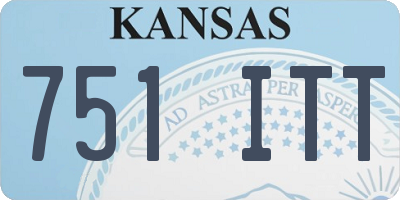 KS license plate 751ITT