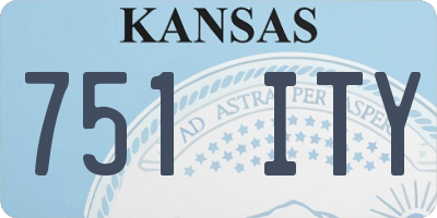 KS license plate 751ITY