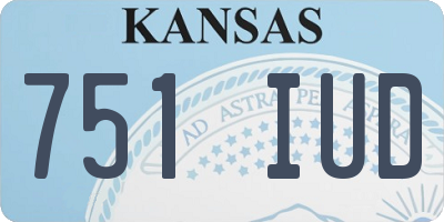 KS license plate 751IUD