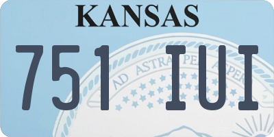 KS license plate 751IUI