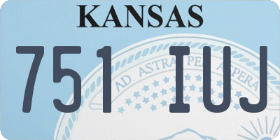 KS license plate 751IUJ