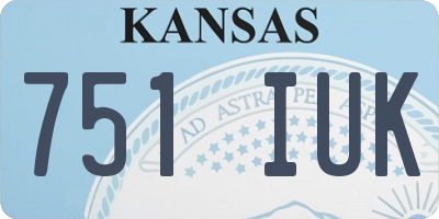 KS license plate 751IUK