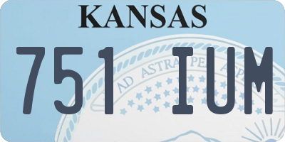 KS license plate 751IUM