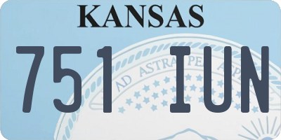 KS license plate 751IUN