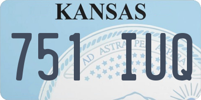KS license plate 751IUQ