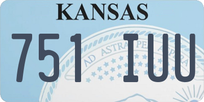 KS license plate 751IUU