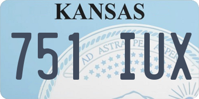 KS license plate 751IUX