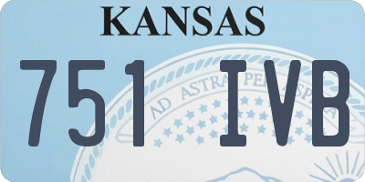 KS license plate 751IVB