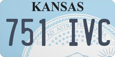 KS license plate 751IVC