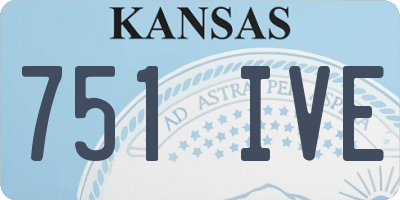 KS license plate 751IVE