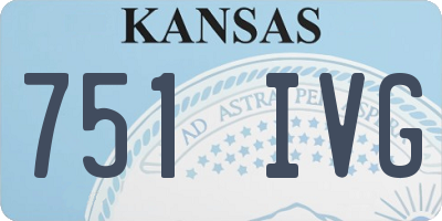 KS license plate 751IVG