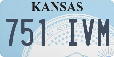 KS license plate 751IVM