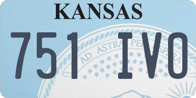 KS license plate 751IVO