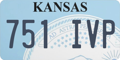 KS license plate 751IVP