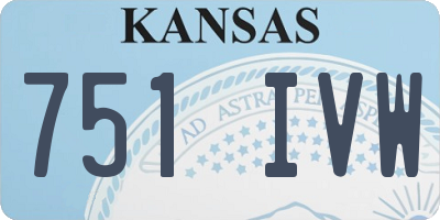 KS license plate 751IVW