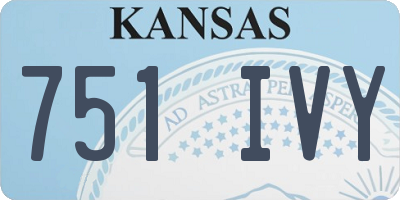 KS license plate 751IVY