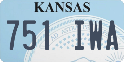 KS license plate 751IWA