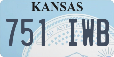 KS license plate 751IWB