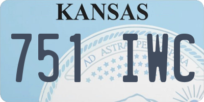 KS license plate 751IWC