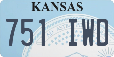 KS license plate 751IWD