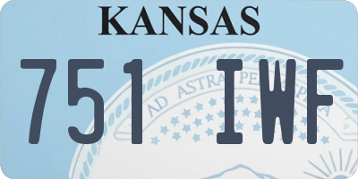 KS license plate 751IWF