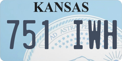 KS license plate 751IWH