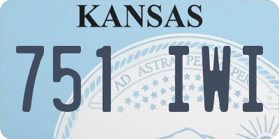 KS license plate 751IWI