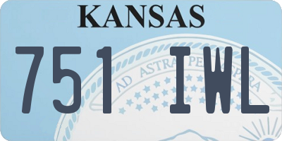 KS license plate 751IWL