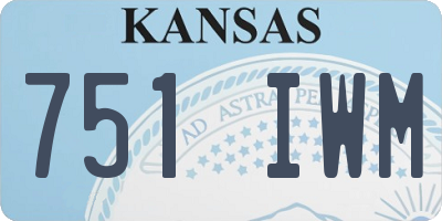 KS license plate 751IWM